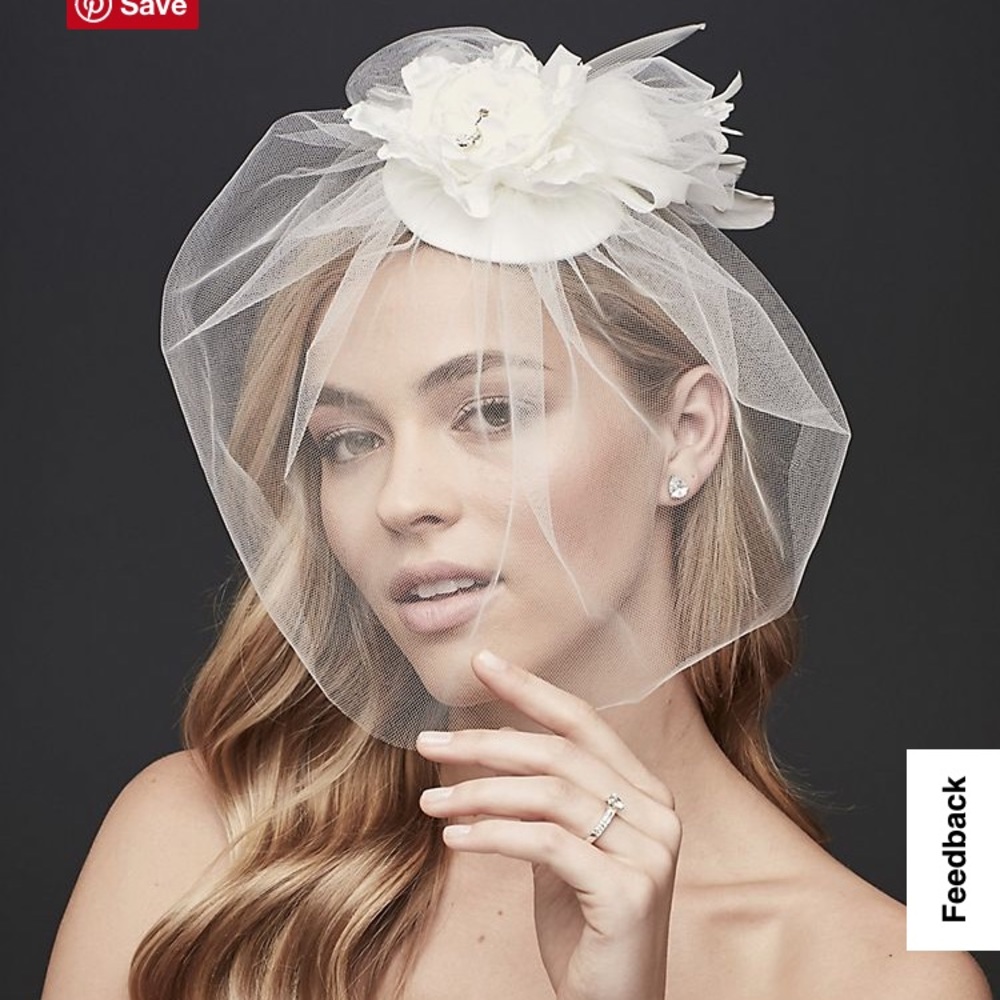 Wedding hat from David’s Bridal
